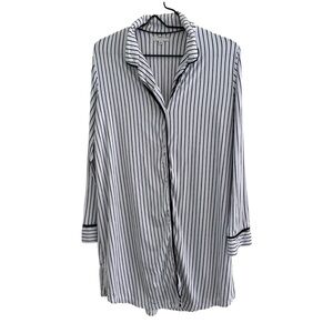 Soft striped pj dress night gown